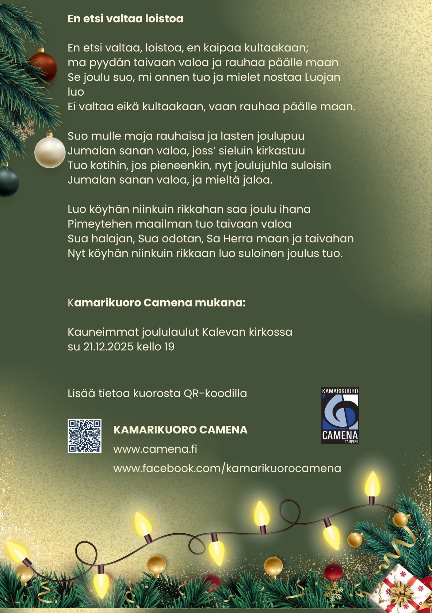 Joulun kuiskaus ohjelma